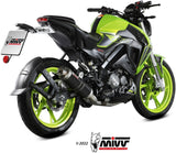 Complete Catalytic Exhaust System With Sound Certification Gp Steel Black - Mivv Compatible With Keeway Rkf 125 (2021-2024)