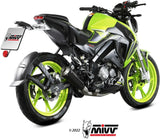 Impianto Di Scarico Completo Non Catalizzato E Senza Omologazione Suono X-M1 Inox Nero - Mivv Compatibile Con Keeway Rkf 125 (2021-2024)