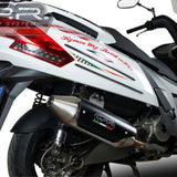 Impianto Di Scarico Completo Catalizzato E Con Omologazione Suono Power Bomb Acciaio - Gpr Compatibile Con Kymco Myroad 700 (2012-2016)