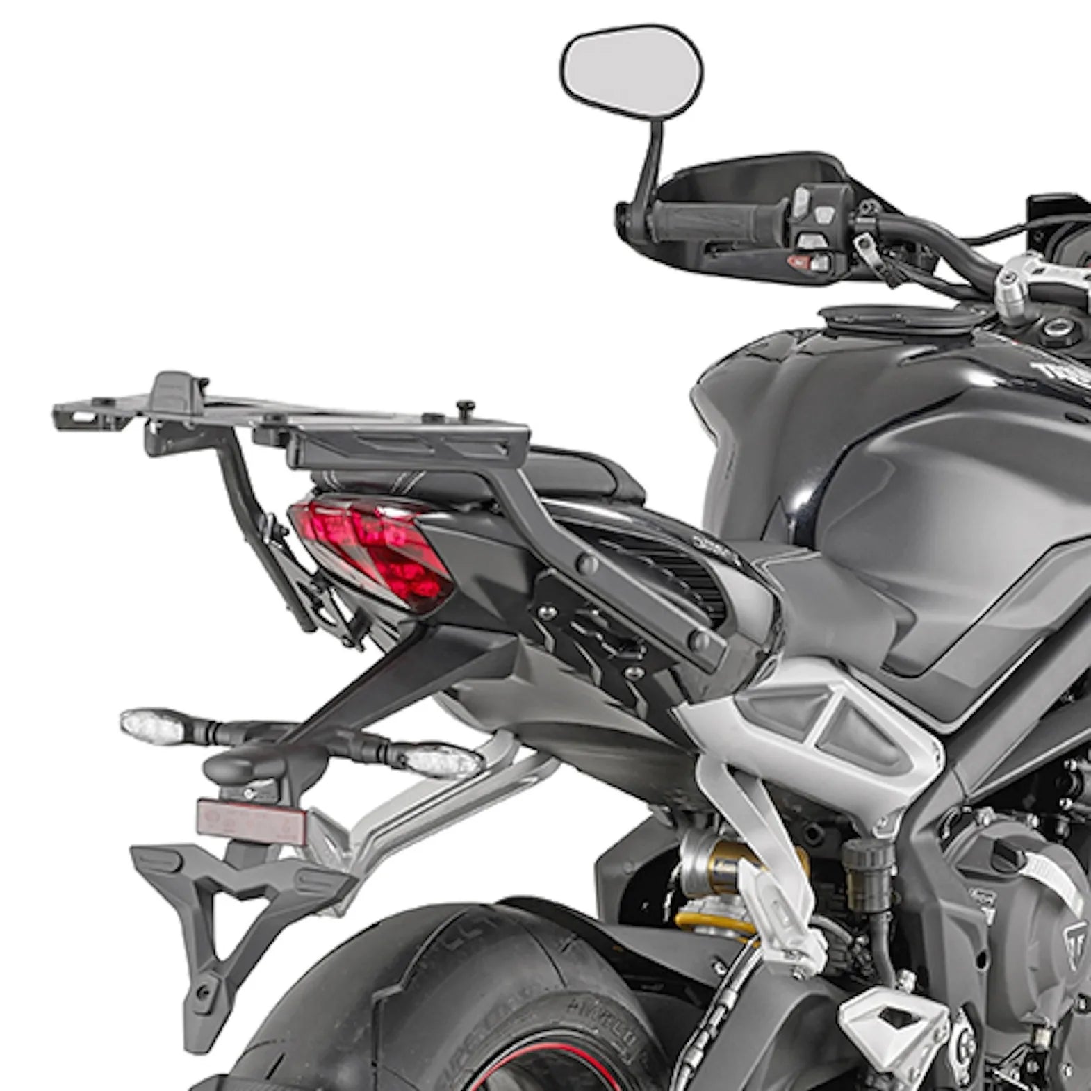 Bauletto Kgr52 + Attacco Garda - Kappa Moto Compatibile Con Triumph Street Triple 765 (2017-2019)