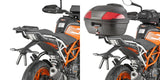 Valigia K30Nt 30 Lt + Attacco Posteriore Monolock - Kappa Moto Compatibile Con Ktm 390 Duke (2017-2023)