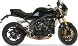 Terminale Di Scarico Con Omologazione Suono Furore Alluminio Nero - Gpr Compatibile Con Triumph Speed Triple 1050 (2005-2006)