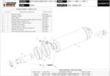 Non-Catalytic Exhaust Tip With Sound Certification Oval Carbon Carbon - Mivv Compatible With Moto Guzzi Griso 850 (2006-2011)