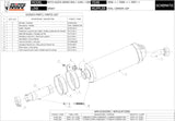 Terminale Di Scarico Catalizzato E Con Omologazione Suono Oval Carbonio Carbonio - Mivv Compatibile Con Moto Guzzi Griso 1200 (2007-2016)