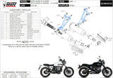 Doppio Terminale Di Scarico Non Catalizzato Con Omologazione Suono Ghibli Inox Nero - Mivv Compatibile Con Moto Guzzi V7 Classic (2008-2016)