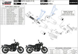 Doppio Terminale Di Scarico Non Catalizzato Con Omologazione Suono Ghibli Inox Nero - Mivv Compatibile Con Moto Guzzi V7 Iii (2017-2020)