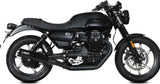 Doppio Terminale Di Scarico Non Catalizzato Con Omologazione Suono Hr-1 Inox Nero - Mivv Compatibile Con Moto Guzzi V7 Stone (2021-2024)