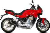 Impianto Di Scarico Completo Non Catalizzato E Con Omologazione Suono Gppro Carbonio - Mivv Compatibile Con Moto Guzzi V 100 Mandello 1000 (2022-2024)