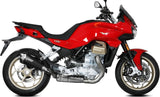 Terminale Di Scarico Con Omologazione Suono Delta Race Inox Nero Carbonio - Mivv Compatibile Con Moto Guzzi V 100 Mandello 1000 (2022-2024)