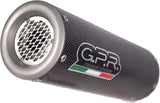 Complete Catalytic Exhaust System With Sound Certification M3 Carbon Look - Gpr Compatible With Ducati Monster 797 (2017-2021)