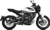 Terminale Di Scarico Catalizzato E Con Omologazione Suono Oval Inox Nero Carbonio - Mivv Compatibile Con Moto Morini Seiemmezzo Scr 650 (2022-2024)