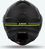 Casco Modulare Per Moto Airoh Mathisse Ii - Mth2G31 Thermoplastic Hrt Giallo Matto Genius Taglia Xxl