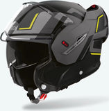 Casco Modulare Per Moto Airoh Mathisse Ii - Mth2G31 Thermoplastic Hrt Giallo Matto Genius Taglia Xl