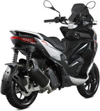Terminale Di Scarico Non Catalizzato E Senza Omologazione Suono Mover Inox Nero - Mivv Compatibile Con Aprilia Sr 200 Gt (2022-2024)
