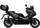 Terminale Di Scarico Non Catalizzato E Con Omologazione Suono Mover Inox Nero - Mivv Compatibile Con Honda Adv 350 (2022-2024)