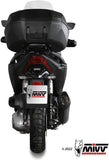Terminale Di Scarico Non Catalizzato E Con Omologazione Suono Mover Inox Nero - Mivv Compatibile Con Honda Adv 350 (2022-2024)