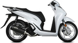 Impianto Di Scarico Completo Non Catalizzato E Senza Omologazione Suono Mover Inox Nero - Mivv Compatibile Con Honda Sh 150 (2020-2024)