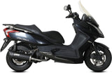 Complete Catalytic Exhaust System With Sound Certification Mover Steel Black - Mivv Compatible With Kymco Downtown 125 (2009-2016)