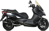 Impianto Di Scarico Completo Catalizzato E Con Omologazione Suono Mover Inox Nero - Mivv Compatibile Con Kymco Downtown 300 (2009-2017)