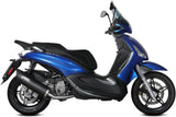 Impianto Di Scarico Completo Catalizzato E Con Omologazione Suono Mover Inox Nero - Mivv Compatibile Con Piaggio Beverly 350 (2017-2020)