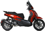 Terminale Di Scarico Non Catalizzato E Con Omologazione Suono Mover Inox Nero - Mivv Compatibile Con Piaggio Beverly 400 (2021-2024)
