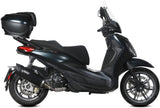 Terminale Di Scarico Catalizzato E Con Omologazione Suono Mover Inox Nero - Mivv Compatibile Con Piaggio Beverly 300 (2021-2024)