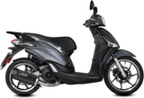 Impianto Di Scarico Completo Catalizzato E Con Omologazione Suono Mover Inox Nero - Mivv Compatibile Con Piaggio Liberty 125 (2019-2024)