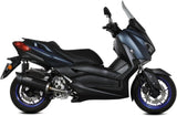 Terminale Di Scarico Catalizzato E Con Omologazione Suono Mover Inox Nero - Mivv Compatibile Con Yamaha X-Max 300 (2021-2024)