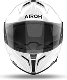 Casco Integrale Per Moto Airoh Matryx - Mx14 Composite Carbon Bianco Gloss Color Taglia L