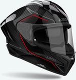 Casco Integrale Per Moto Airoh Matryx - Mxcs99 Full Carbon 6K Gloss Carbon Stylish Taglia L