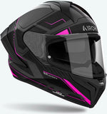 Casco Integrale Per Moto Airoh Matryx - Mxrk54 Composite Carbon Rosa Matto Rocket Taglia Xs