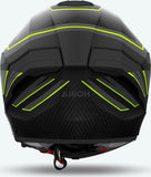 Casco Integrale Per Moto Airoh Matryx - Mxse31 Composite Carbon Giallo Matto Sentinel Taglia L