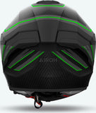 Casco Integrale Per Moto Airoh Matryx - Mxse33 Composite Carbon Verde Matto Sentinel Taglia Xl