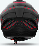Casco Integrale Per Moto Airoh Matryx - Mxse55 Composite Carbon Rosso Matto Sentinel Taglia M