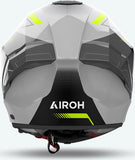 Casco Integrale Per Moto Airoh Matryx - Mxw31 Composite Carbon Giallo Gloss Wide Taglia L
