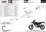 Impianto Di Scarico Completo Non Catalizzato E Con Omologazione Suono Oval Inox Carbonio - Mivv Compatibile Con Yamaha Wr 125 R (2009-2016)