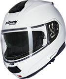 Flip-Up Travelling Motorcycle Helmet Nolan N100-6 White Classico 305 Size S