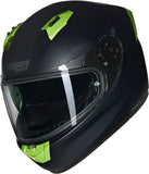 Full-Face Speeding Motorcycle Helmet Nolan N60-6 Black / Green Impulso Nobile 311 Size M