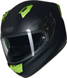 Casco Integrale Speeding Per Moto Nolan N60-6 Nero / Verde Impulso Nobile 311 Taglia S