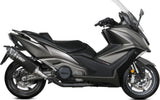Complete Exhaust System Without Catalytic Converter And Without Sound Certification Sr-1 Titanium Black - Mivv Compatible With Kymco Ak 550 (2021-2024)