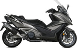 Terminale Di Scarico Catalizzato E Con Omologazione Suono Sr-1 Inox Nero - Mivv Compatibile Con Kymco Ak 550 (2021-2024)