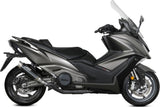 Uncatalysed Exhaust System Without Sound Certification Gppro Steel Black - Mivv Compatible With Kymco Ak 550 (2021-2024)
