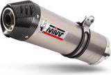 Terminale Di Scarico Non Catalizzato E Con Omologazione Suono Oval Titanio Carbonio - Mivv Compatibile Con Bmw K 1200 R (2005-2008)