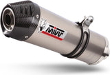 Non-Catalytic Exhaust Tip With Sound Certification Oval Titanium Carbon - Mivv Compatible With Honda Crf 1000 L Africa Twin (2016-2019)