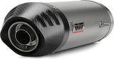 Terminale Di Scarico Con Omologazione Suono Oval Titanio Carbonio - Mivv Compatibile Con Honda Cbr 600 Rr (2003-2004)