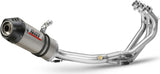 Impianto Di Scarico Completo Catalizzato E Con Omologazione Suono Oval Titanio Carbonio - Mivv Compatibile Con Yamaha Tracer 900 Gt (2013-2020)