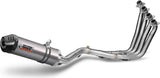 Impianto Di Scarico Completo Catalizzato E Con Omologazione Suono Oval Titanio Carbonio - Mivv Compatibile Con Kawasaki Z 650 (2017-2023)