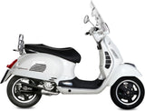 Impianto Di Scarico Completo Catalizzato E Con Omologazione Suono Delta Race Inox Nero Carbonio - Mivv Compatibile Con Piaggio Vespa Gts 300 (2008-2020)