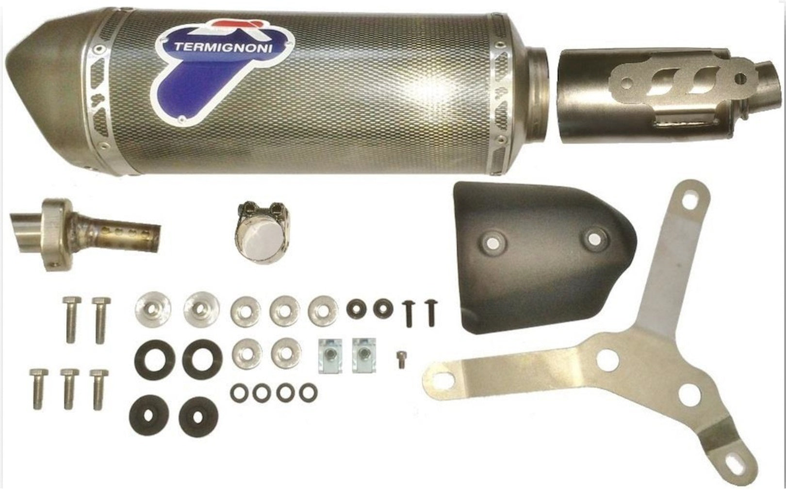 Exhaust Tip With Noise Certification Relevance Poppy - Termignoni Compatible With Gilera Runner 200 St (2008-2014)