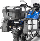 Monokey Trekker Lite Gray Side Cases - 70 Lt Trekker Lite Technopolymer - Givi Compatible With Honda Nc 750 X (2016-2020)